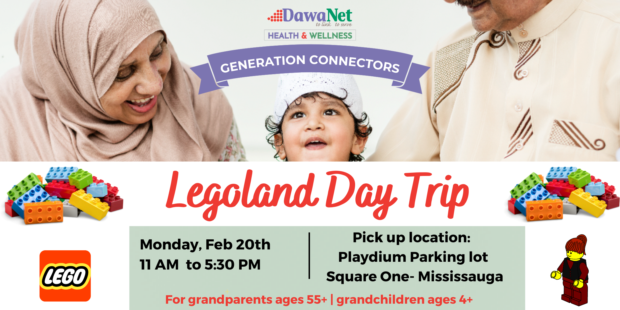 Muslim Grandparents & Grandkids Legoland Day Trip